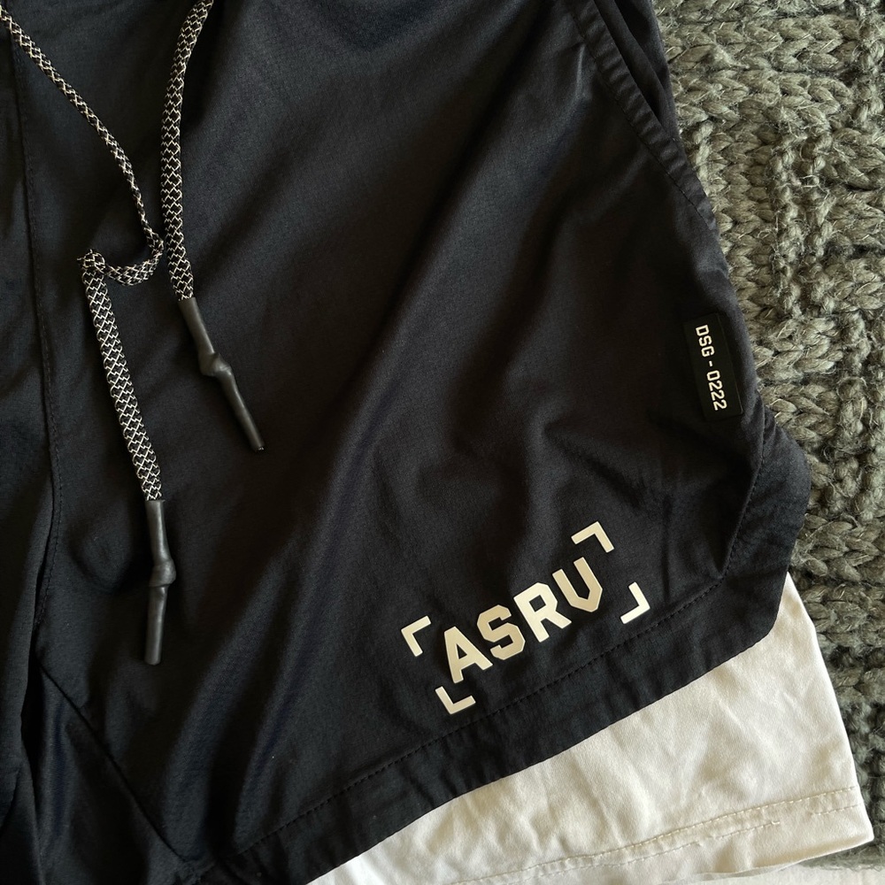 ASRV Dark Navy Athletic Shorts - Picture 2 of 8